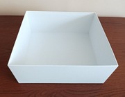 Pudełko ozdobne białe dekoracyjne biały box tacka 28 x 25 x 11,2 cm