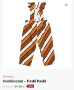 Kombinezon w paski ogrodniczki Jelly Alligator