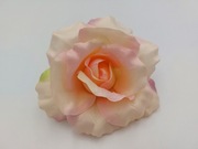 ROZWINIĘTA RÓŻA WYROBOWA - DUŻA SZTYWNA GŁÓWKA 13cm - KOLOR JASNY RÓŻ