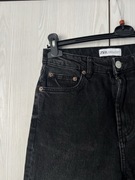 Czarne proste dżinsy Zara 36 black straight jeans 165/66A