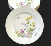 Talerze obiadowe 6 szt syg. 1937-54 r Kahla płaskie prl retro vintage 