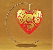 SERCE OZDOBA ARTYSTYCZNE RĘKODZIEŁO (2S12) 12 CM