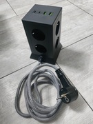 Rozgałęźnik wieża 8 gniazd  i usb