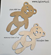 Misiu sklejka 3mm duży 