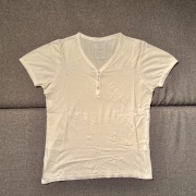 MINIMAL T-SHIRT | SLIM FIT | NEW YORKER M | BIAŁY DEKOLT | CLEAN LOOK