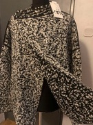 ZARA dzianinowy płaszcz sweter kardigan wdzianko narzutka tunika oversize