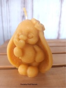 Świeca, figurka, miś z wosku pszczelego