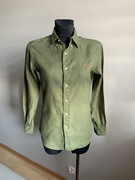 Ralph Lauren koszula khaki Iniana 100 % len męska damska S M 36 38