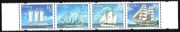 3429 - 3432 Polskie jachty pełnomorskie (nierozerwany pasek 4 znaczki)