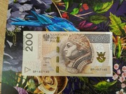 Banknot 200 zł ciekawy numer BP1407140