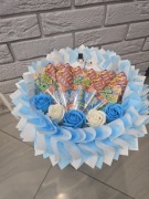 Bukiet z róż mydlanych i zdrapek