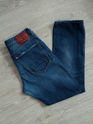 Tommy Hilfiger spodnie jeansowe jeansy dżinsy klasyczne proste 32/32