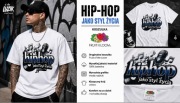 Koszulka Fruit of the Loom Hip-Hop "Hip-Hop jako styl życia" | Biała | L 