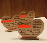Stojące serducho dla przedszkolanek, opiekunek, cioć 