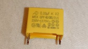 Kondensator filtr przeciwzakłóceniowy X2 efekt migania żarzenia 0,33uF