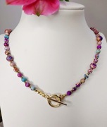 Naszyjnik toggle JASPIS CESARSKI Hand Made 