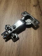 Zawias Meblowy do Szafek Frontów Nakładany Prosty Puszkowy Prowadnik