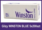 Gilzy papierosowe WINSTON BLUE 200 szt x 5