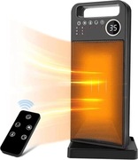 CZARNY DOMOWY GRZEJNIK ELEKTRYCZNY Z DOTYKOWYM EKRANEM