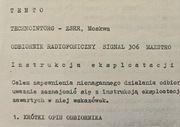 Radio - SIGNAL 306 MAESTRO, ZSRR - Instrukcja Obsługi