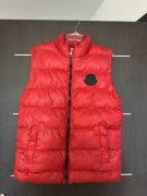 Moncler kamizelka puchowa czerwona | ORYGINAŁ