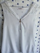T-shirt top koronka zamek rozpinany jak nowa 