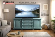 Stylowa Komoda 160`  Turkusowa  KLASICA  PRODUCENT Mebli BEKAS 