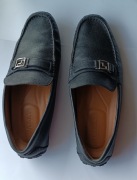 buty mokasy BALLY skóra naturalna UK 8