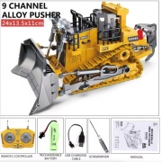 Spychacz RC ciężki 2.4G, profesjonalny model pojazdu, zabawka edukacyjna