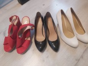 Buty czarne i czerwone gratis białe roz 41