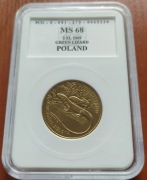 2 zł - 220 - Jaszczurka zielona - 2009 Grading MS68 PCG