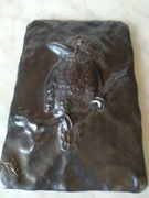 Stara płaskorzeźba z ceramiki