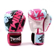 Twins Special Rękawice Bokserskie Fancy Candy Białe/Niebieskie/Różowe 14oz