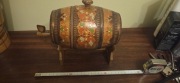 Unikatowa Beczułka Drewniana – Ręcznie Zdobiona / Folk – 22 cm