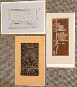 Ex-libris Ekslibris 3 szt. Bibl. UMCS w Lublinie (podklejone)