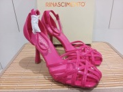 sandały na obcasie marki Rinascimento roz. 36 wkładka 23 cm nowe fuksja