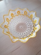 Koszyk, miseczka szydełkowa 