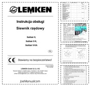 Lemken Solitair 9 9K 9KA Seed Drill Instrukcja obsługi i konserwacji PL