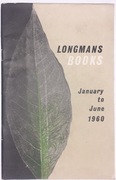 LONGMANS BOOKS – January to June 1960 Katalog wydawniczy.