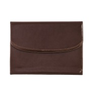 BIWUAR MULTI ORGANIZER AKTÓWKA A4 TECZKA SKÓRZANA NATURALNA - Ciemny Brąz