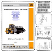 JCB 426 436 446 Wheeled Loader Service Manual Instrukcja napraw