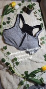 Biustonosz sportowy szary rozpinany 3XL 
