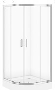 Nowa, Szklana ,Kabina prysznicowa Cersanit z brodzikiem