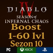 Diablo 4 Sezon 10 Infernal Chaos Wbijanie poziomu 1-60 (Boost) 