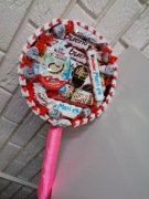 Bukiet kinder Prezent na Komunię Upominek na komunię Kinder słodki bukiet 