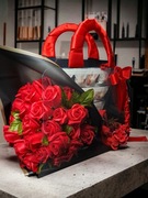 Torebka z kwiatami luksusowy prezent dla niej