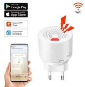 Czujnik gazu ziemnego Wifi Tuya Smart Life alarm na tel