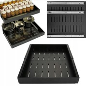 SZUFLADA SZAFKA TELESKOPOWA CZARNA WKŁAD ORGANIZER DO SZAFKI PÓŁKA WYSUWANA