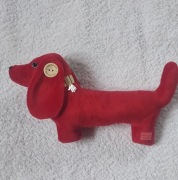 Jamnik maskotka handmade 