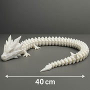 Elastyczny smok 3D Fidget - Długi, Ruchomy Gadżet 